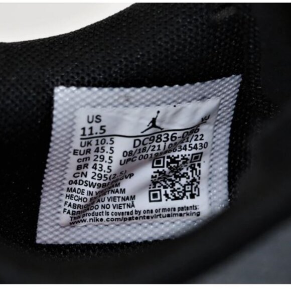 Jordan Air 200E Shoes Black Chile Red DC9836-086 Men's Size 11.5 Nike New - Picture 10 of 13